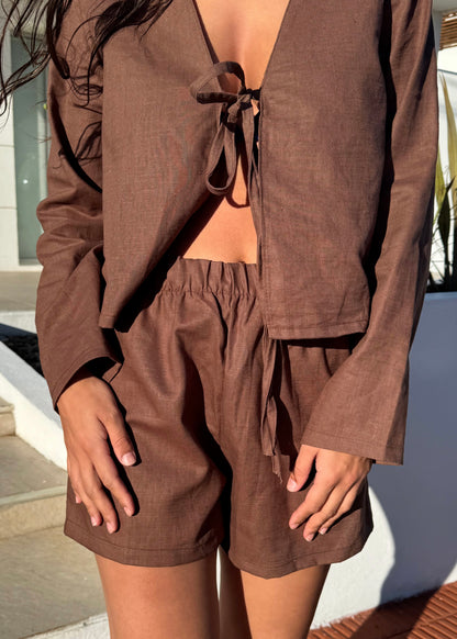 SHORT LINO CHOCOLATE