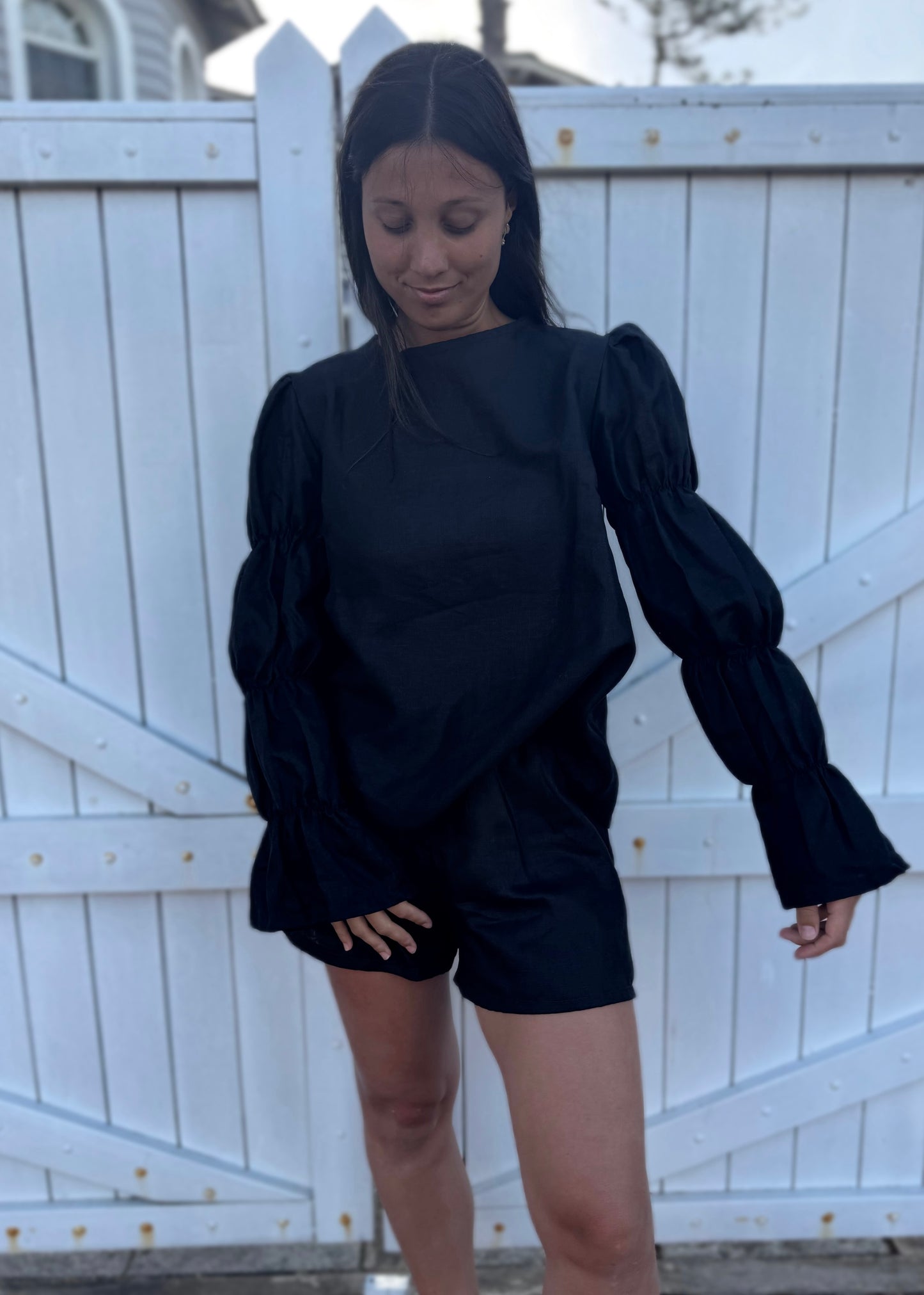 CAMISA BENEDICTA NEGRA