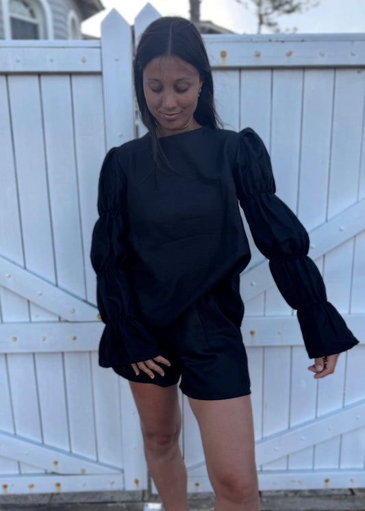 CAMISA BENEDICTA NEGRA